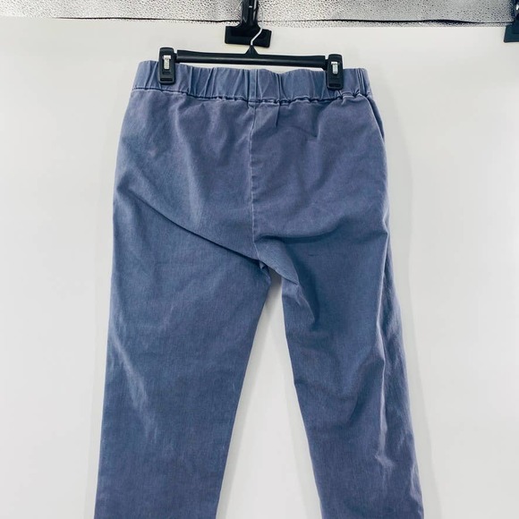 Soft Surroundings Colorful Metro Leggings Button Midnight Teal Blue Size Medium - Picture 9 of 12